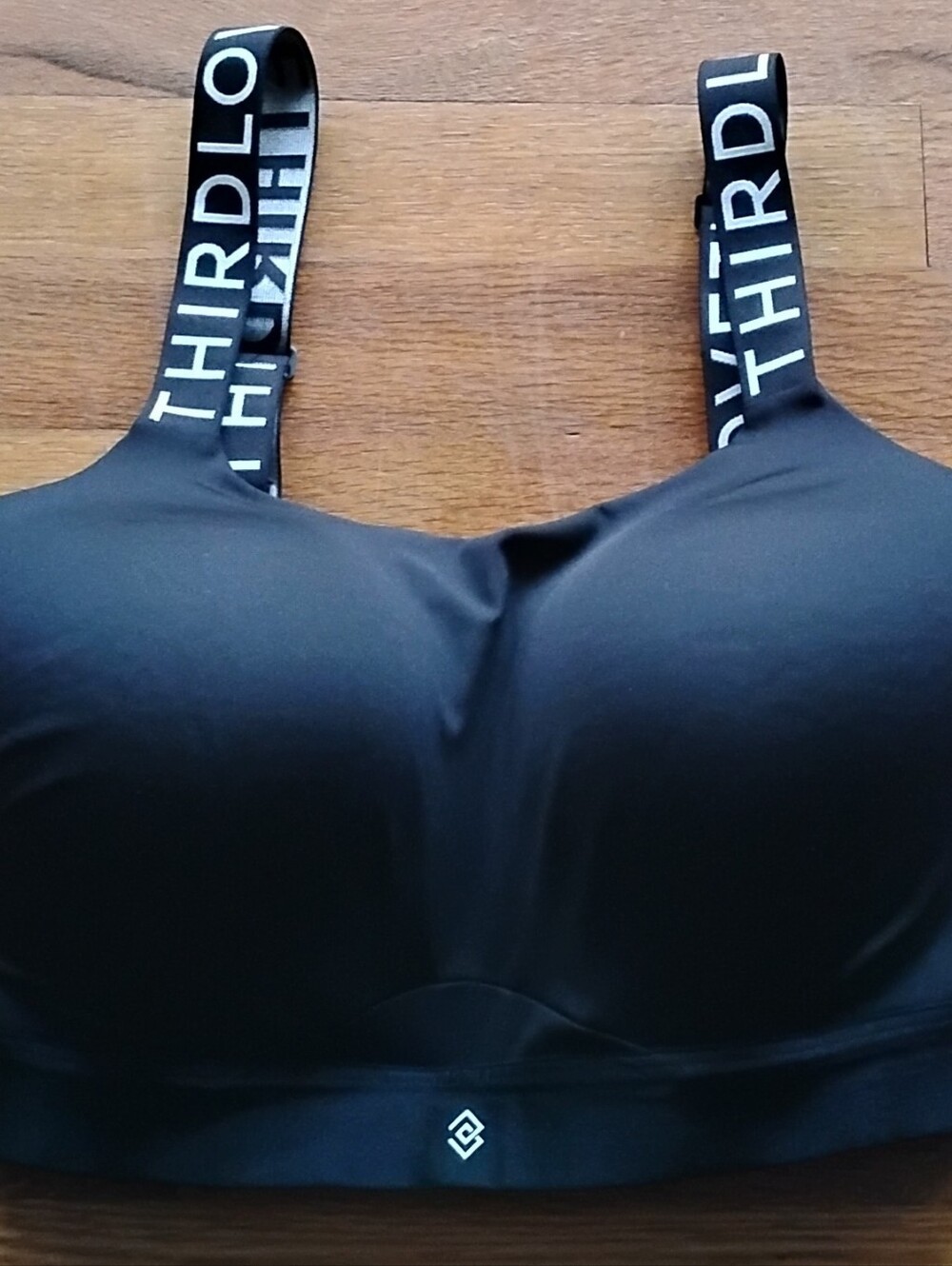 Thirdlove Women's Black White Kinetic Adjustable Crossback X-Back Sports Bra 34G